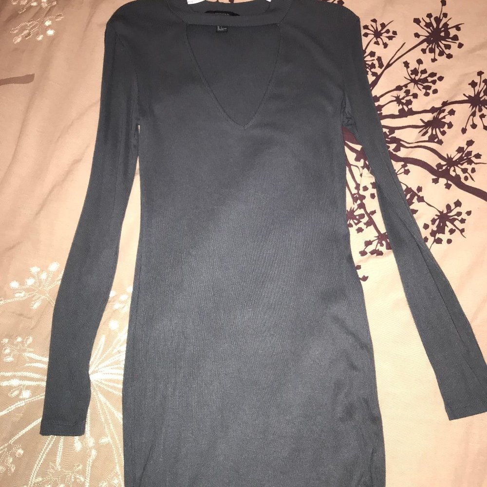 Forever 21 Keyhole Ribbed Dress